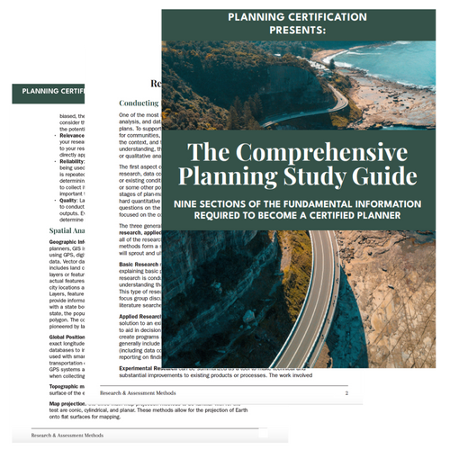 Comprehensive Planning AICP Study Guide