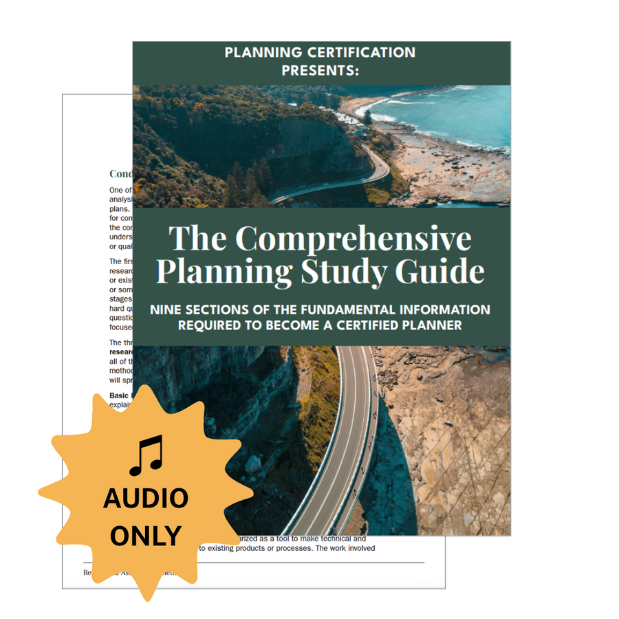 Comprehensive Planning Study Guide - AUDIO ONLY