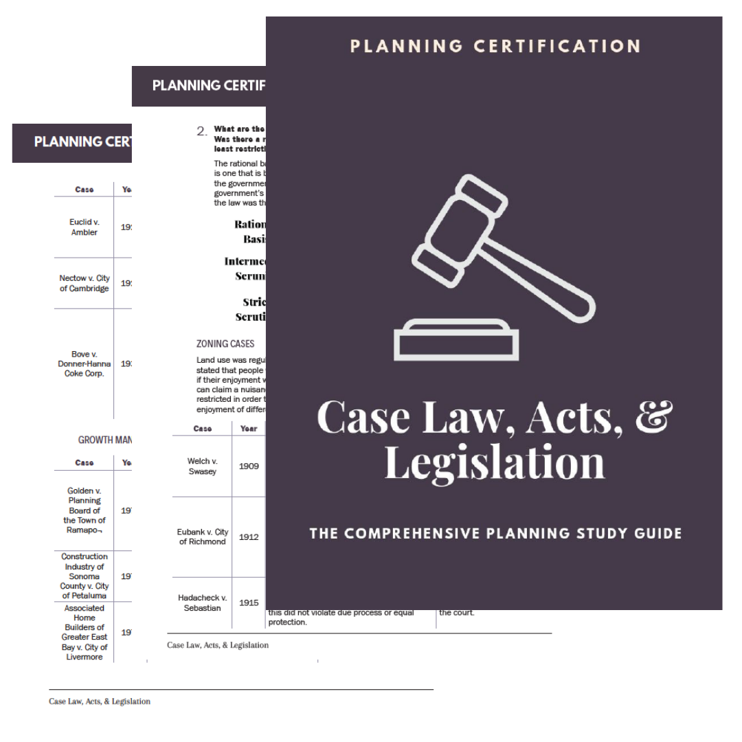 Case Law, Acts, & Legislation Study Guide