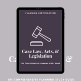Case Law, Acts, & Legislation AICP Study Guide