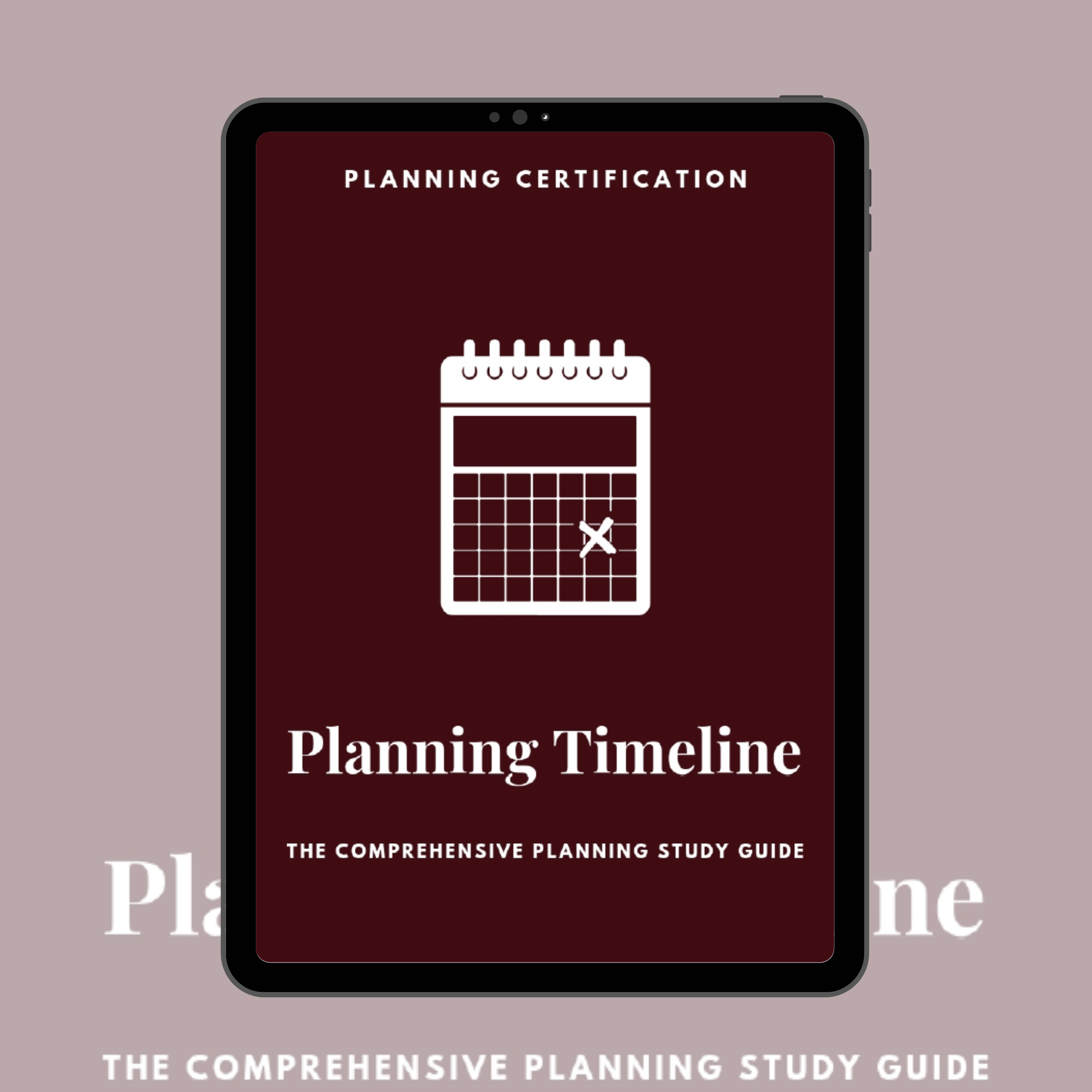 Planning Timeline Study Guide